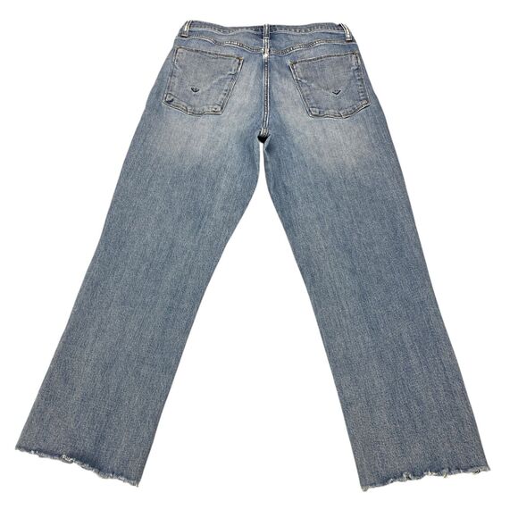 Hudson Jeans Straight Leg Crop Jeans Medium Wash Women Sz 30 Distressed - Picture 7 of 16
